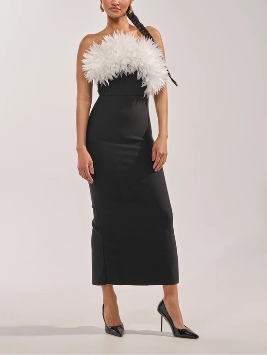 AKIRA Dresses & Skirts - Bandage Mini Dress w/ Flower Bust